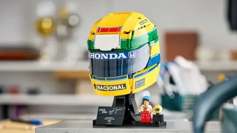 LEGO lança réplica do capacete de Ayrton Senna com 931 peças