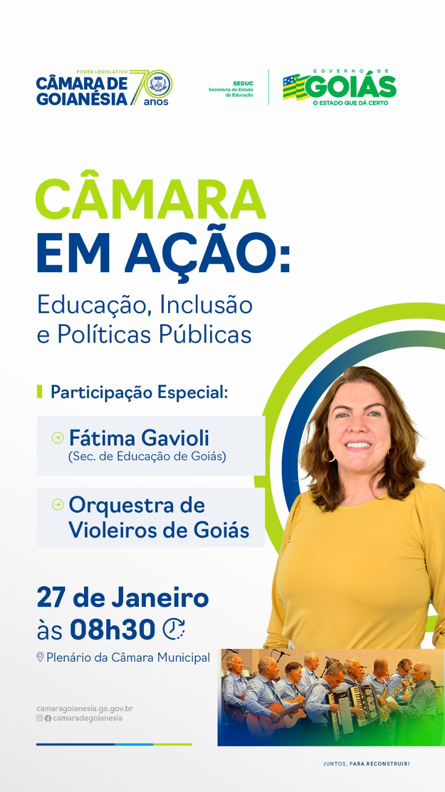 Câmara em Ação: educação e inclusão em foco em Goianésia