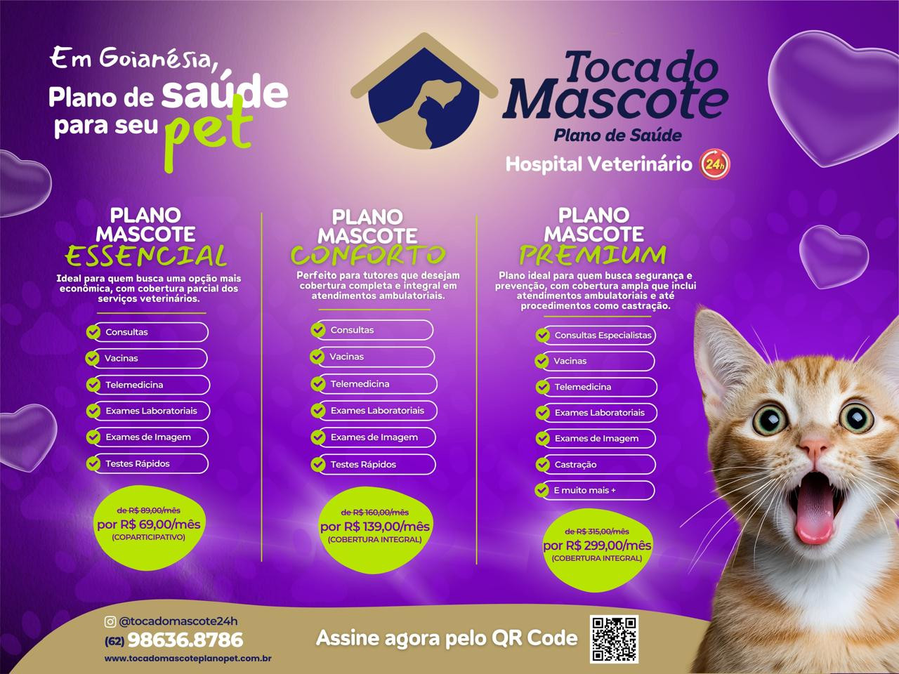 Hospital Veterinário Toca do Mascote lança planos de saúde para pets em Goianésia