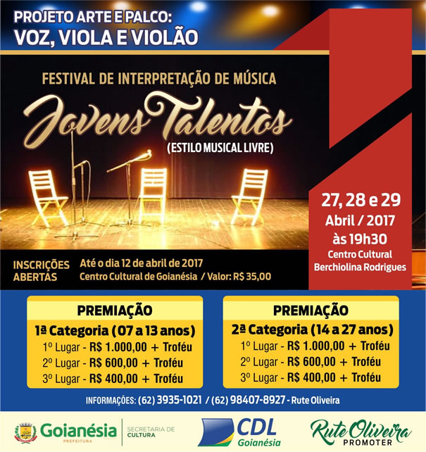 Vem aí o Festival Musical Jovens Talentos!!