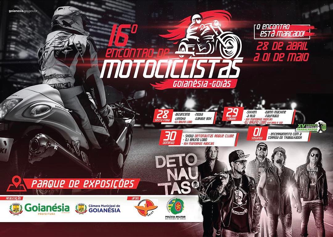 Detonautas é atração no Encontro de Motociclistas em Goianésia