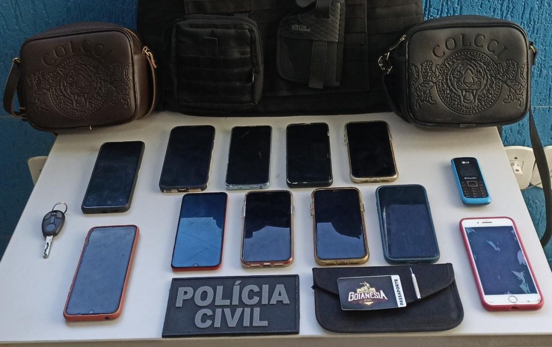 Turma da Lazinha: PCGO prende grupo criminoso que furtou celulares em shows da pecuária de Goianésia