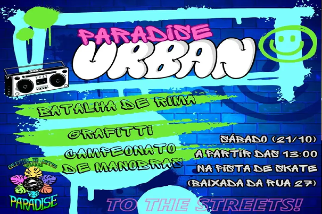 Coletivo de Artes Urbanas Paradise realiza evento cultural em Goianésia neste final de semana
