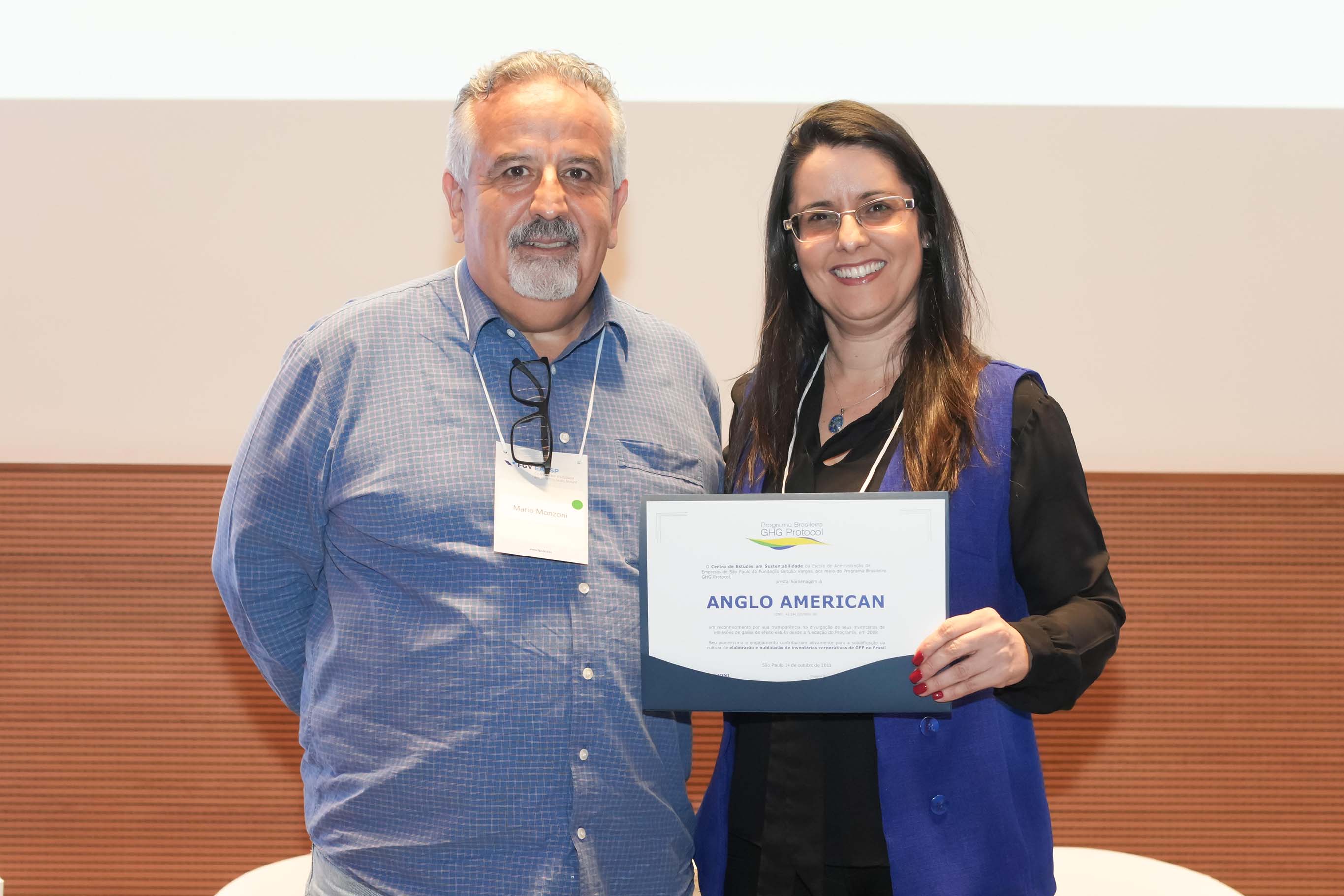 Anglo American conquista o Selo Ouro do Programa Brasileiro GHG Protocol 