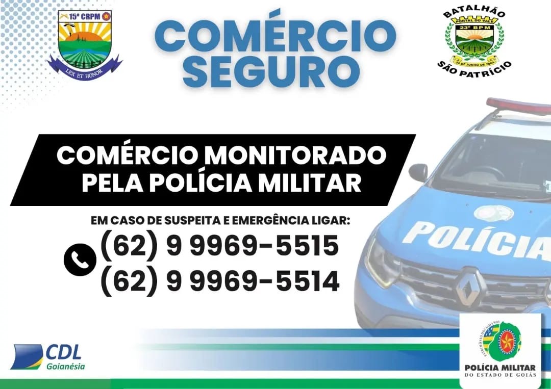 Polícia Militar de Goianésia lança Operação Boas Festas