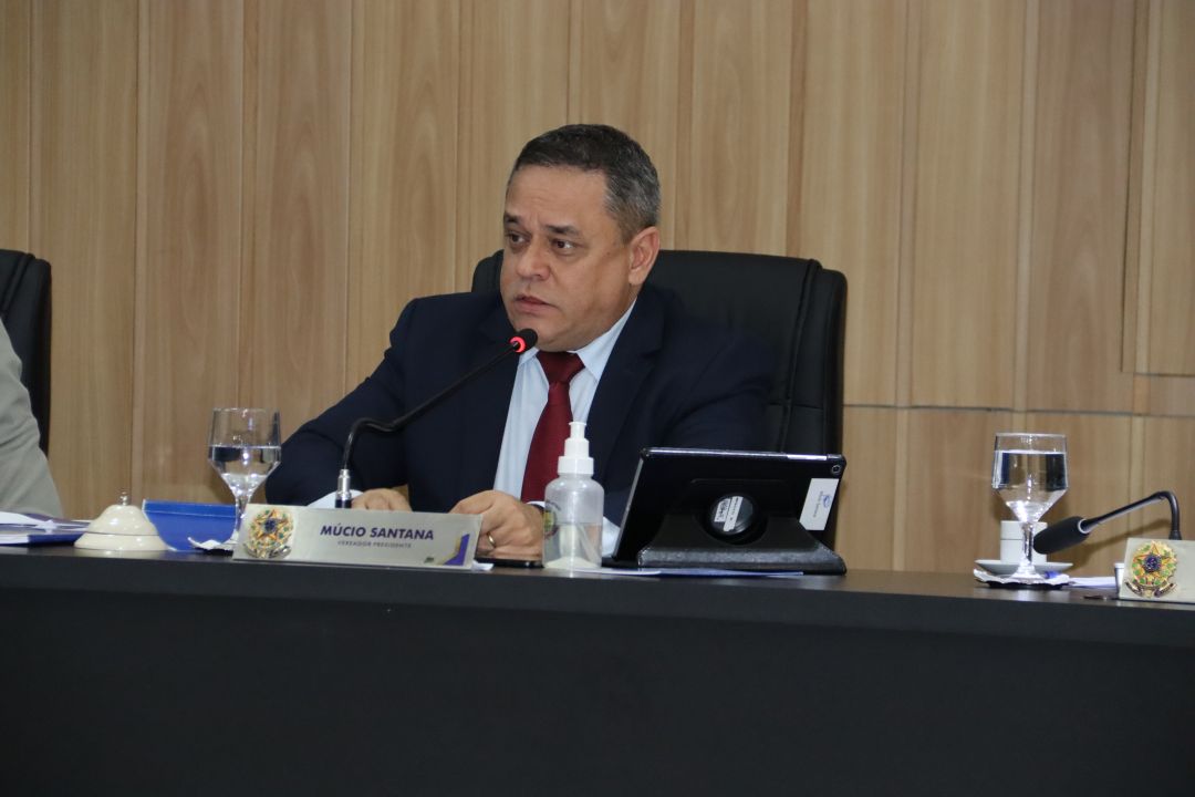 Presidente da Casa, vereador Múcio Santana (MDB). 