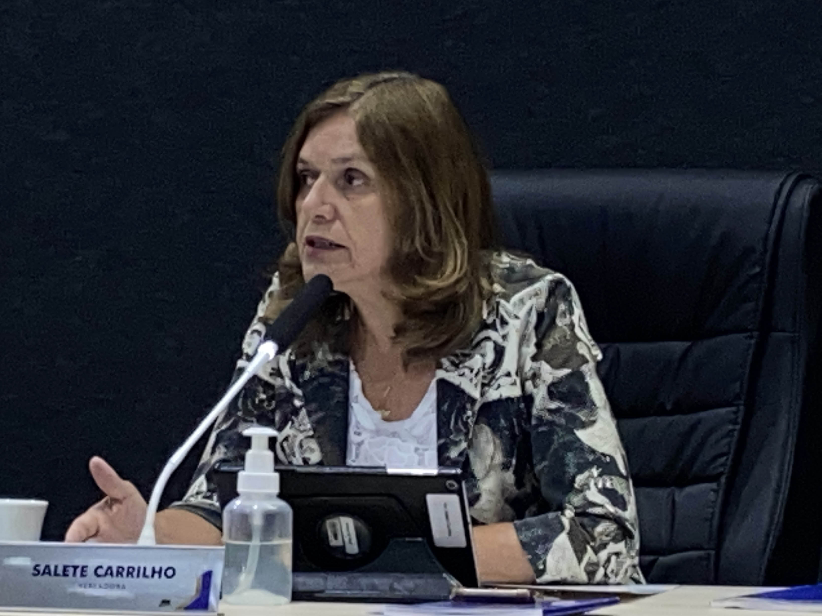 Vereadora Salete Carrilho (MDB).