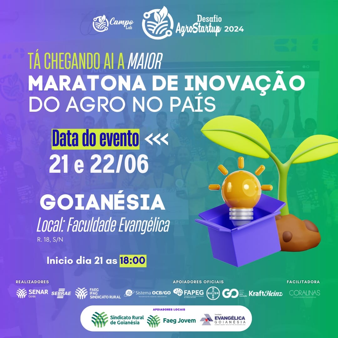 Maior maratona de inovação no agro do país acontece em Goianésia