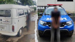 Kombi furtada no Jardim Esperança é recuperada pela PM.