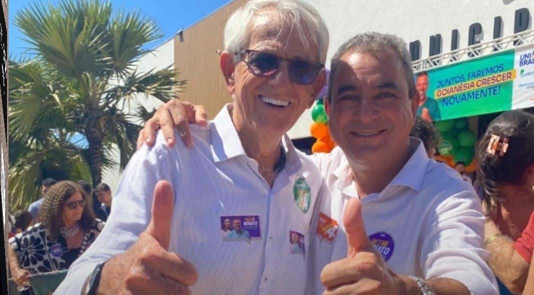 Manoel de Castro (Fião) e o vereador Marcos Portilho. 