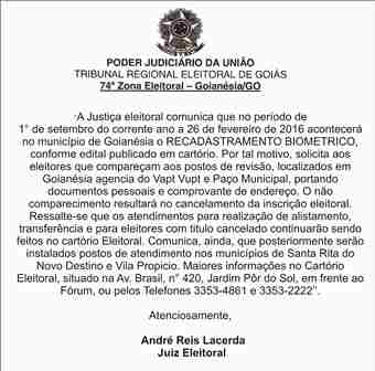 COMUNICADO